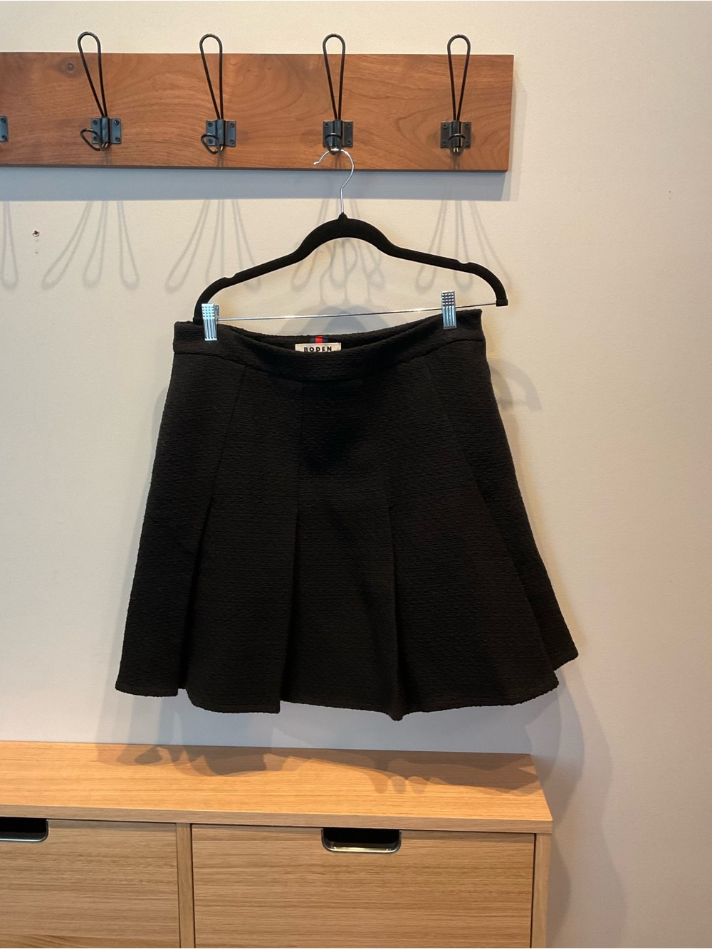 Boden Black Circle Skater Skirt